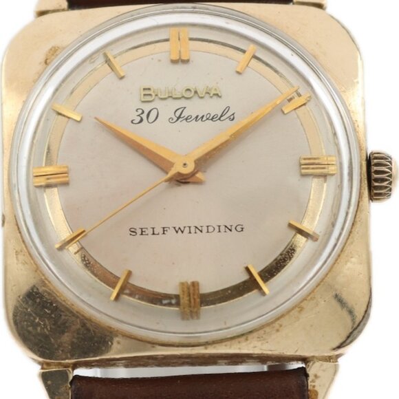 Vintage 28mm 1964 Bulova 30 Jewel Men's Automatic Wristwatch USA 10k RGP - Picture 1 of 4